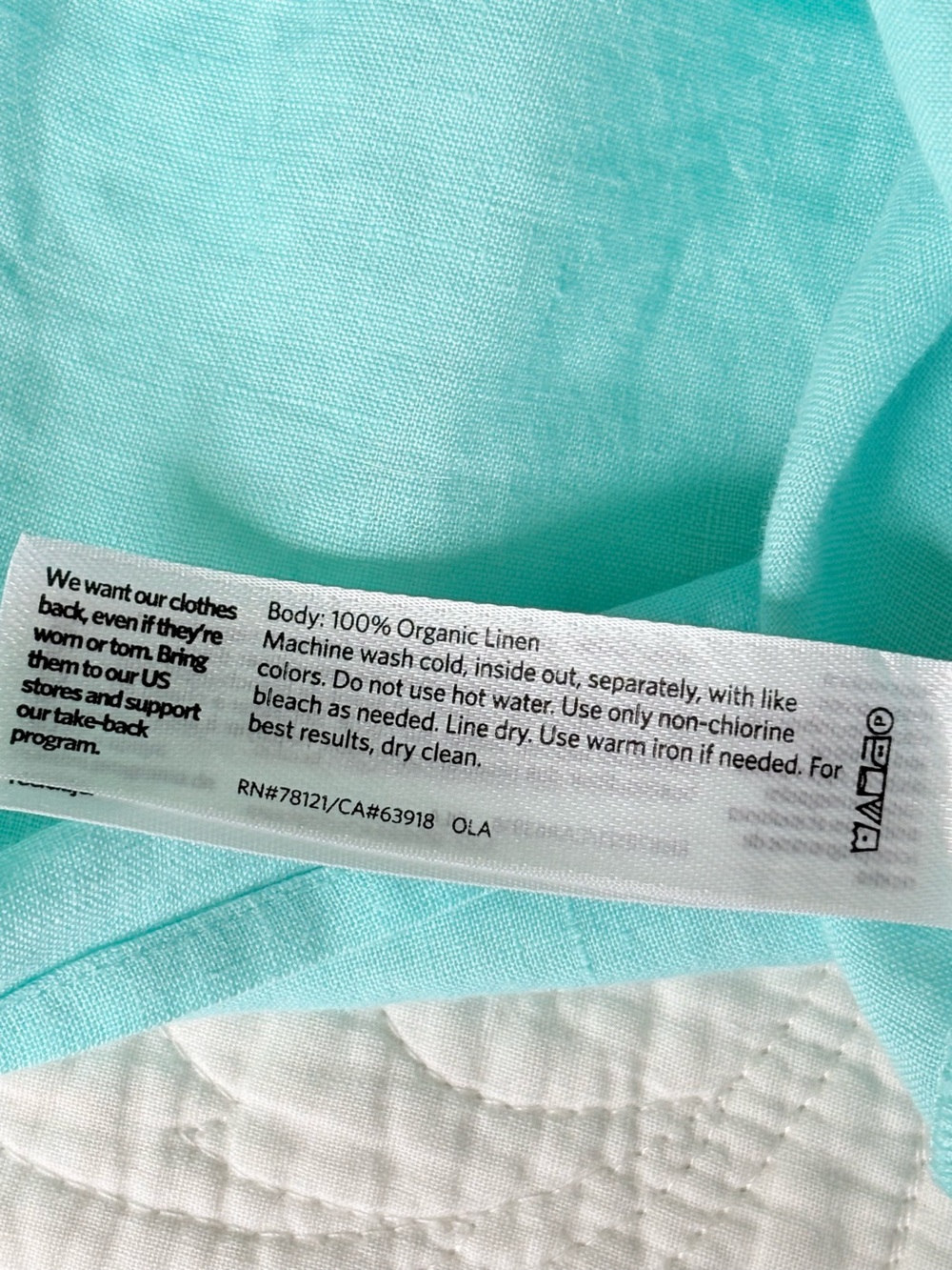 Eileen Fisher Aqua Short Sleeve Button Front Shirt - Picture 8 of 8